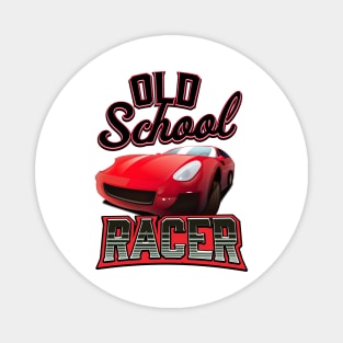 Old School Racer Magnet